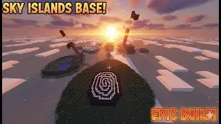ULTIMATE Minecraft Sky Islands Base Build! EPIC Floating City Survival [No Cheats]#trending #vial