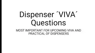 VIVA OF DISPENSER COURSE #DispenserViva #paramedical #SindhMedicalFaculty #Paramedics