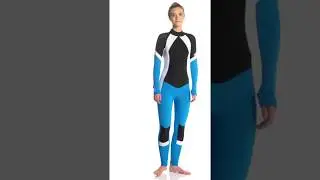 GlideSoul Women's Full Wetsuit 3/2mm Neoprene Back Zip | SwimOutlet.com