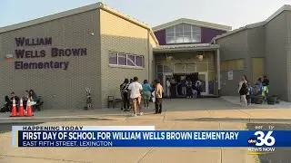 First day of school for William Wells Brown Elementary