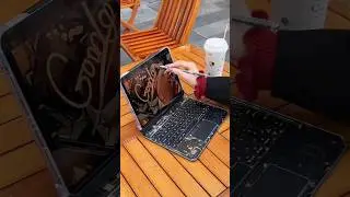 transparent iPad case with keyboard ⌨️ #smartworld #amazonproducts #amazon
