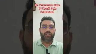 Ca Foundation June 24 Result Date!ICAI Update! #education #ytshorts #shorts #exam #caannouncement