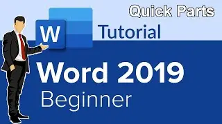 Use All Quick Parts  (New ) Option in Microsoft word 2019 in Hindi/Urdu Tutorial