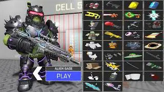 All Items Unlocked ALIEN BARRY'S PRISON RUN OBBY HARD MODE -  Roblox Update All Morphs Full Gameplay