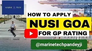 How to apply NUSI GOA for GP Rating   #shipping #gprating #sea #seafarer #youtube #viral #yt #ship