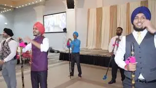 Bride's Brothers Bhangra Performance at Sangeet - Punjabi Wedding