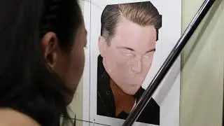 Painting of Leonardo DiCaprio (work in process14)