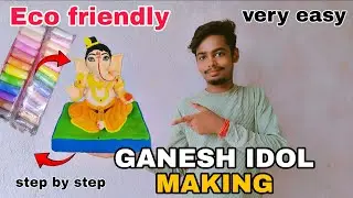 Eco-friendly ganesh idol making || ganesh murti making #durgamurti #ganesh #ganpati