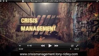 Crisis Management and Leadership Training:10.Crisis Management Teams-Finance by Tony Ridley