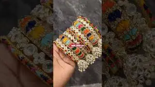 Twinkling Multicolour Bangle Set 😍✨  #bangles #bangle #designer #multicolor #bangleset #ytshorts