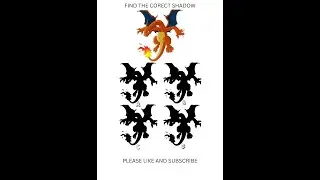 FIND THE CORRECT SHADOW GAME OF SHADOW #puzzlegame #pokemon #brainteaser