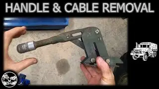 M35A2 Parking Brake 1 - Handle & Cable Removal