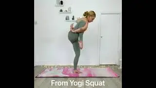 Flamingo pose - Yoga Practice