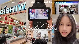 DAILY VLOG 🍣 salon, had a lunch & made a vision board 