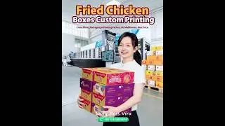 🍗 Custom Fried Chicken Boxes Printing | Direct Factory Price & FDA Certified #FriedChickenBoxes