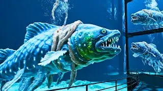 Aquatic creatures have been moved for 200 years,in an abandoned oceanarium.4K