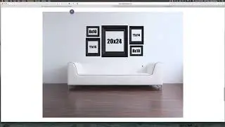 How to hang pictures above a couch