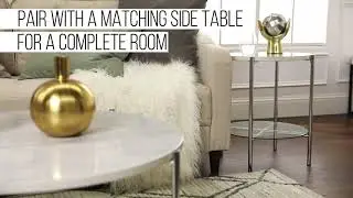 Simone Round Coffee Table- Walker Edison