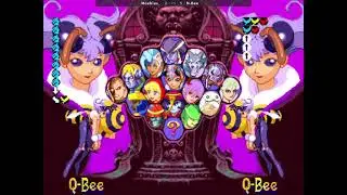 Vampire Savior: Moebius (Q-Bee) vs N-Bee (Q-Bee)