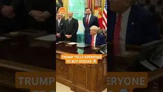 Trump tells everyone to buy stocks 🤯 and trash talks fed reserve 😳