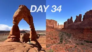 Arches National Park: Delicate Arch Trail & Park Avenue Viewpoint | US Road Trip in Tesla