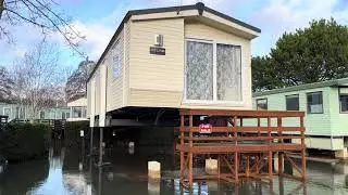 The Flood Adaptive Platform in action on a flooded caravan park