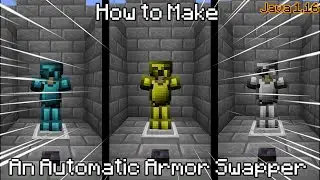 How to Make an Armor Stand Swapper In Minecraft [Java/Bedrock 1.16]