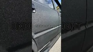 Effect Of Diamond Sparkle Black Car Wrap vinyl Sticker Under The Sun! #short