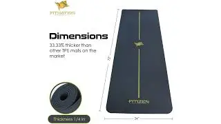 Review: Eco-Friendly Center Alignment Yoga Mat - Perfect for Home Workouts!