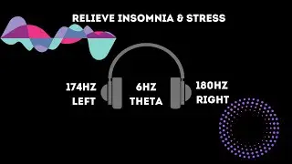 Relaxing 6 Hz THETA Brainwaves, Deep SLEEP Music, Calm Mind & Body, Relieve Insomnia & Stress