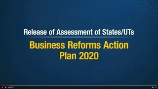 Business Reforms Action Plan 2020 - Release of assessment of states/UTs
