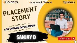 Success story of Mr.Sanjay D as a software Engineer  Qspiders vadapalani Chennai