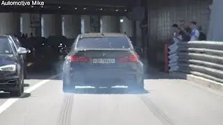 BMW M3 INVASION IN MONACO - Revs, Burnouts & More