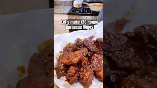 Let&rsquo;s make KFC&rsquo;s honey barbecue wings #familyof5 #cooking #kfc #wings #foodie