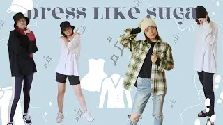 How to DRESS LIKE BTS - Suga outfit inspiration | BTS fashion