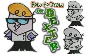How to Draw Dr. Dexter Cartoon