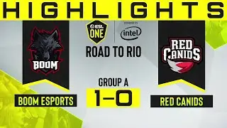 Highlights | BOOM 1-0 RED Canids - Nuke Map 1 | ESL One: Road to Rio SA Group Stage