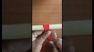 How to tie a square knot with moti | Macrame Step by Step|#shorts