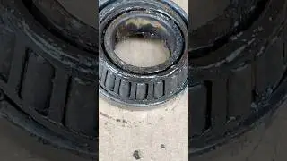 Fresh bearings and seals boat trailer #wheelbearing #mechanic #mechaniclife #boat #trailer #repair
