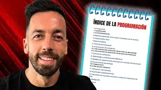 Primeros pasos para crear una PROGRAMACIÓN para las OPOSICIONES 👉 Programa para sacar nota