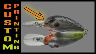 CUSTOM PAINTING CRANKBAITS | Cold Water Pattern | Hot Shad