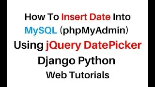Python Django DateTime Picker and full stack development