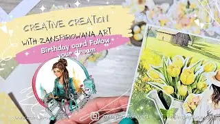 Birthday card for a woman - follow your dream | Mintay Papers Blossom Serenity