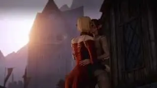 Dragon Age Inquisition: Sera/Elf Romance (Kissing Scene) HD