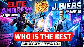 Elite Andrew vs j biebs who is best // BEST DEFENSIVE CHARACTER IN FREE FIRE 🤫