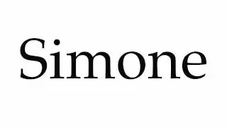 How to Pronounce Simone