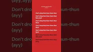 Finatticz &ndash; Don't Drop That Thun Thun [ Lyrics ]