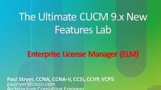 Cisco Unified Communications Manager 9.x New Feature - Enterprise License Manager (1 of 6)