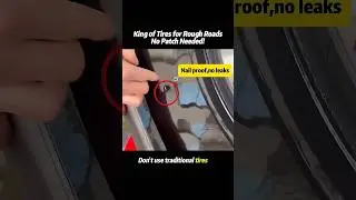 Puncture-proof tires! Fear no road conditions! No spare tire needed！ 