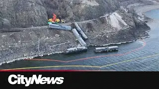 More than 12,000 litres of fuel spilled after Kamloops train derailment
